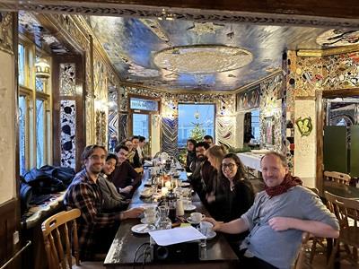 Picture of CCIT members at a long table